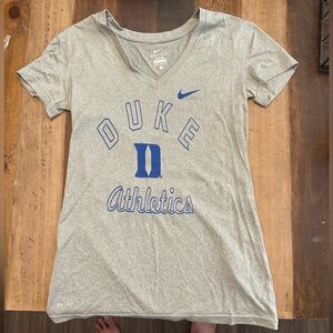 Nike Dri-FIT Gray Duke V-Neck Shirt